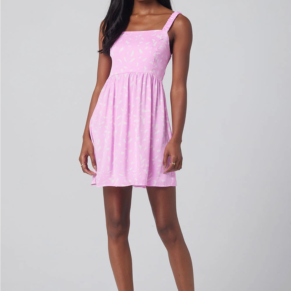 Saltwater Luxe Goergia Mini Dress in Dahlia